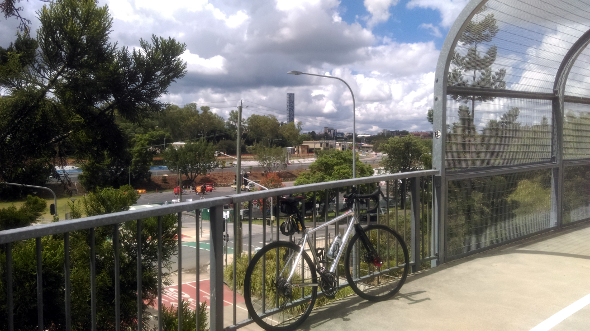 GOMA Brisbane by bike through Victoria Park