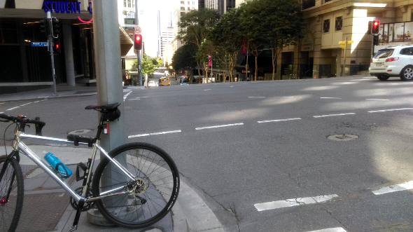 Adelaide Street Brisbane bicycle