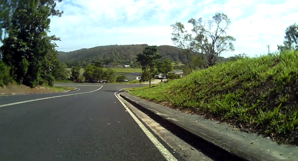 Cycling Paynters Ck Rd Sunshine Coast