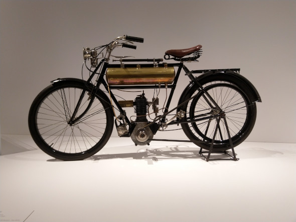 Motorbikes went through some interesting phases on their evolution from bicycles