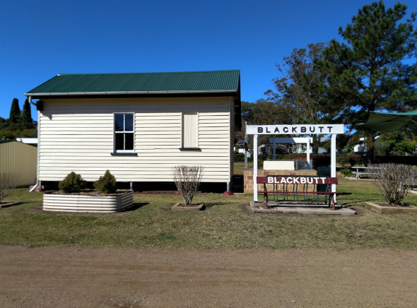 The old Blackbutt train station