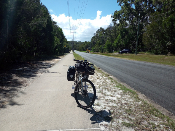 Concrete bikeway full length of Russell Island