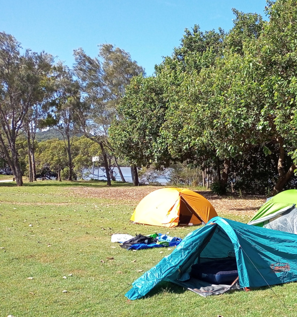 Tents at Lions Boulevard Park