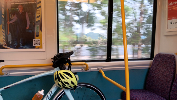 Bike plus train to the Sunshine Coast Queensland