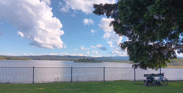 North Pine Dam wall at Lake Samsonvale