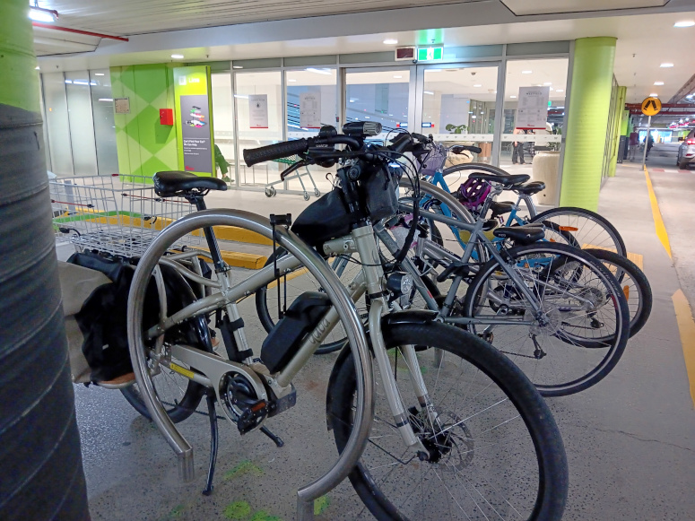 Shopping by bicycle at Westfield Chermside is easy with bike racks at the entrace in the underground carpark.