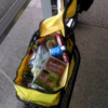 Grocery shopping made fun thanks to a simple little bike trailer
