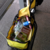 Grocery shopping made fun thanks to a simple little bike trailer
