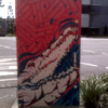 Sub station art - crocodile Brissie croc