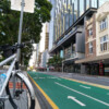 Elizabeth St Brisbane. The CityLink bikeway project is one of the best ideas Brisbane has ever had.