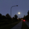 Mega moon over the Kedron Brook bikeway