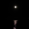 The mega moon over the bay looking from Nudgee Beach