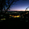 Brisbane outer suburbs looking west at sunset