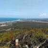 Long view south from the top of Mt Coolum