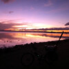 Woody Point sunset over Bramble Bay